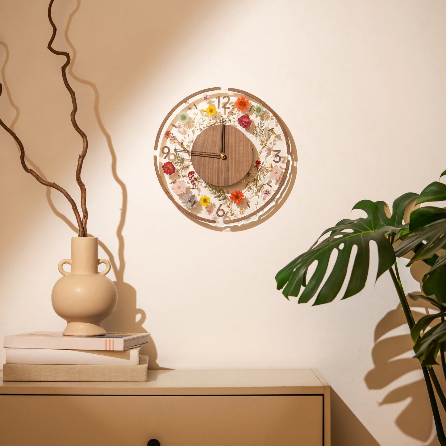 Everbloom Wall Clock - WarmVibeDecor